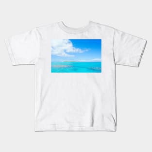 Tropical island lagoon. Kids T-Shirt